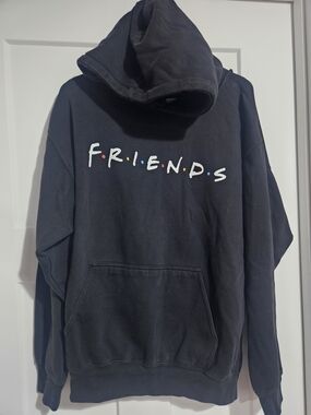 Friends Black Graphic Logo Tee